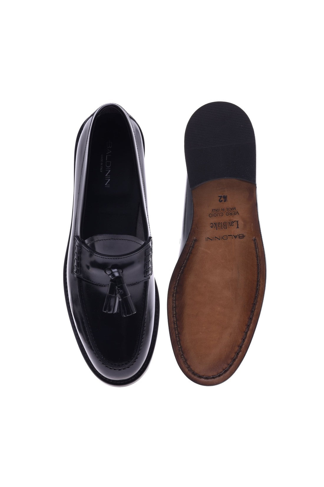 Loafer in black shiny calfskin