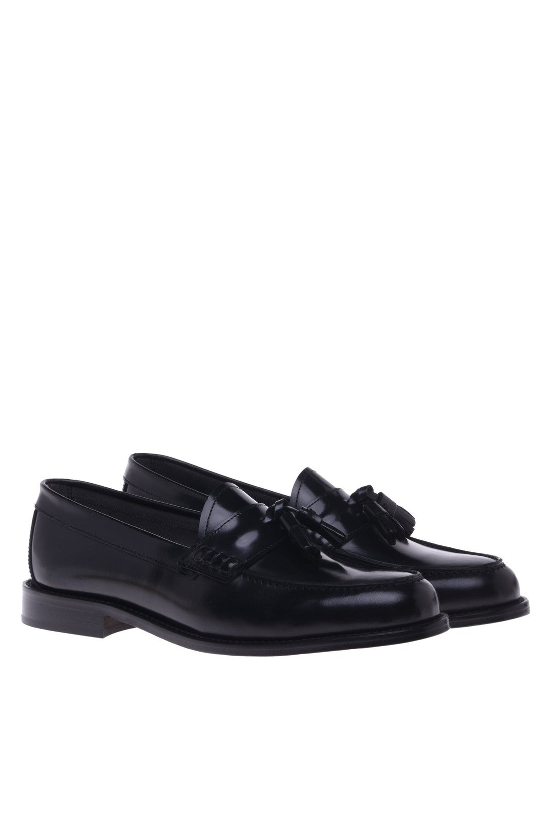 Loafer in black shiny calfskin