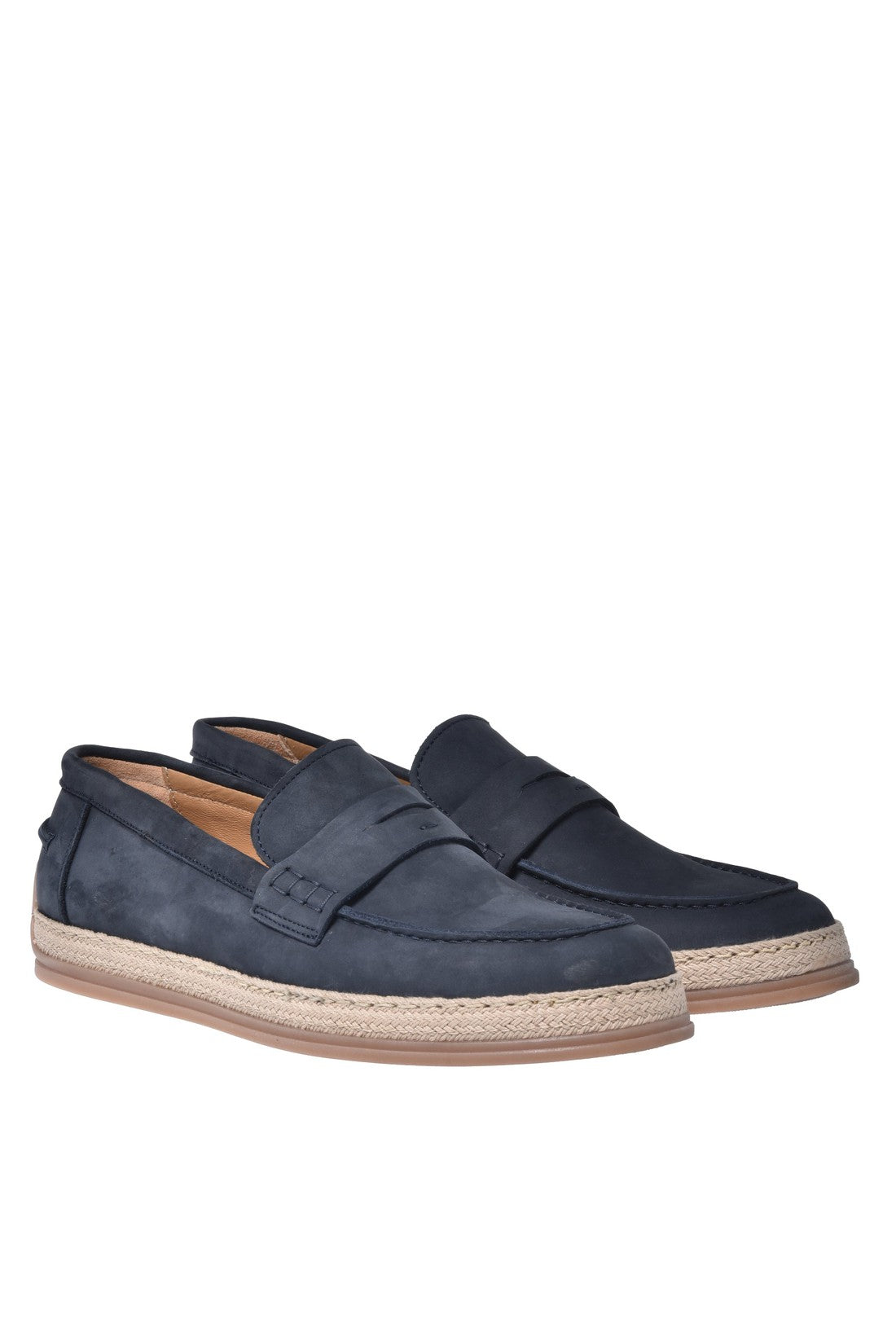 Loafer in blue nubuck