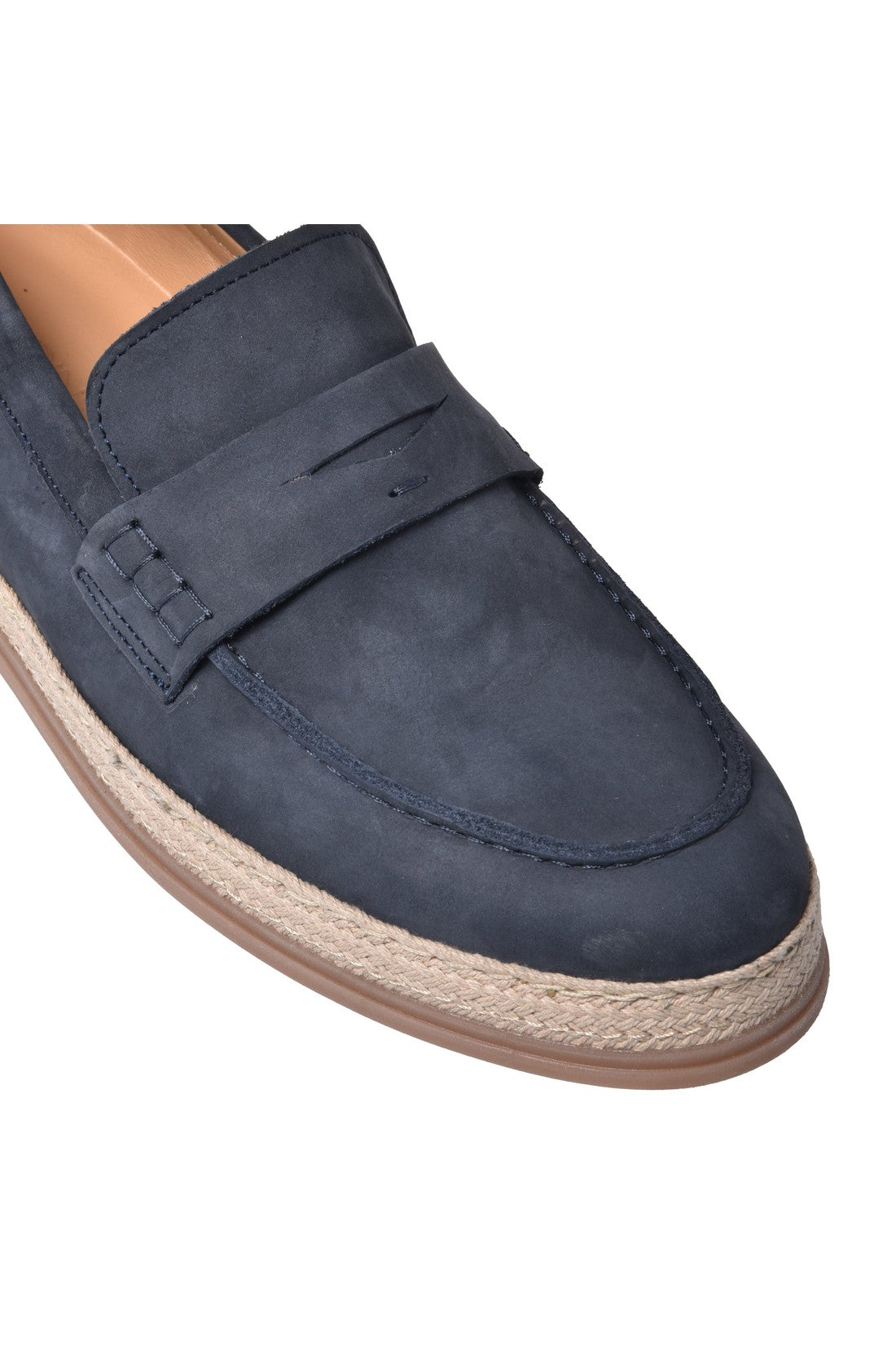 Loafer in blue nubuck