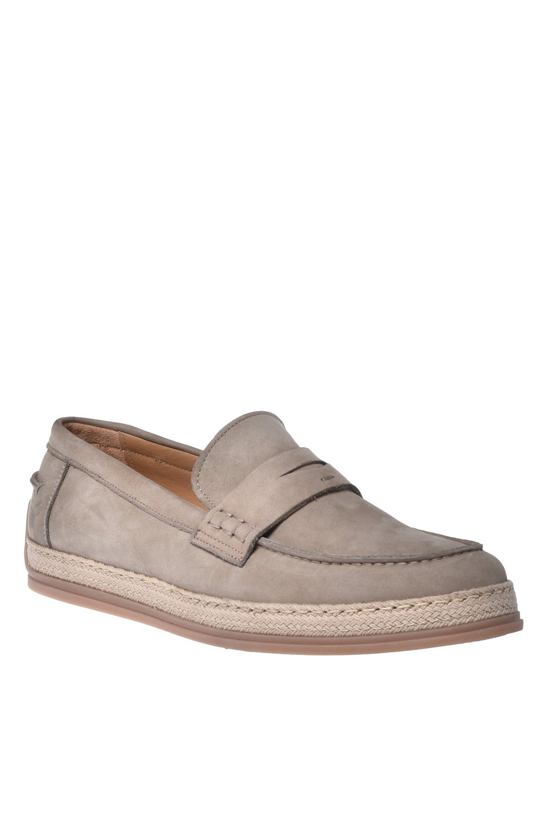 Loafer in taupe nubuck