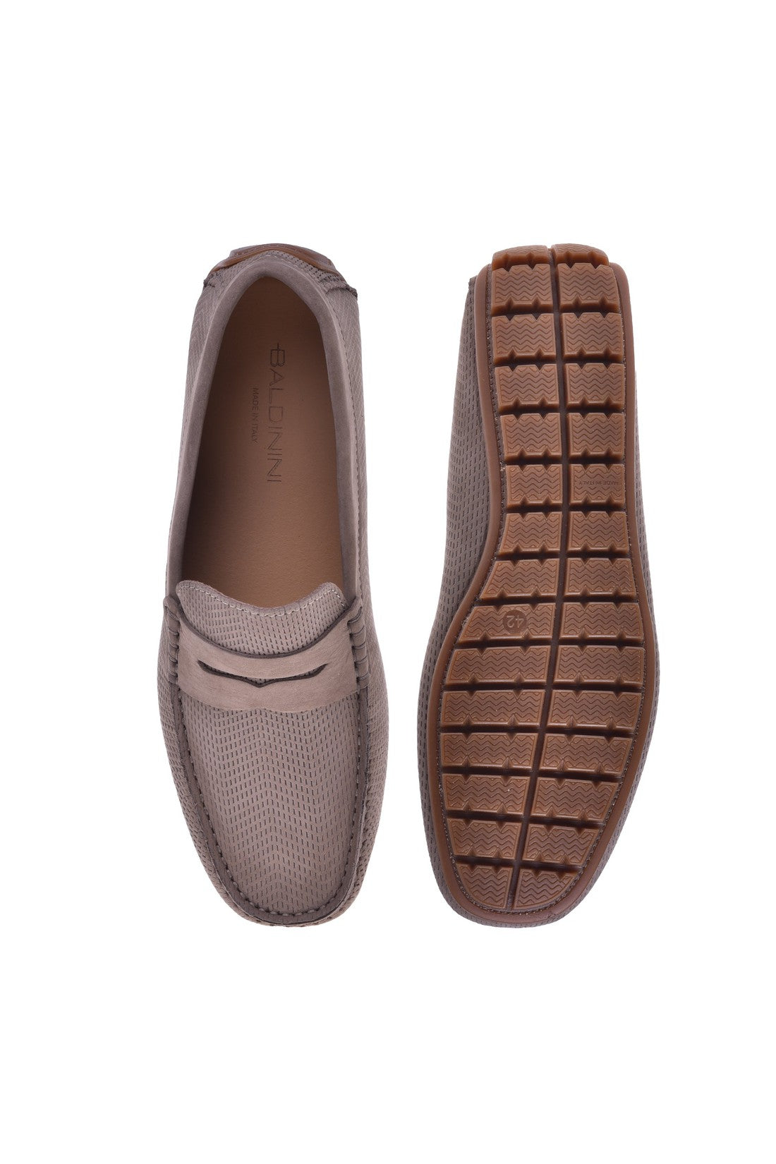 Loafer in taupe nubuck