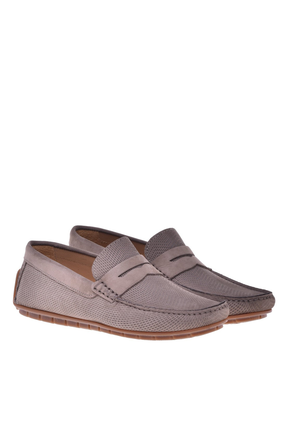 Loafer in taupe nubuck