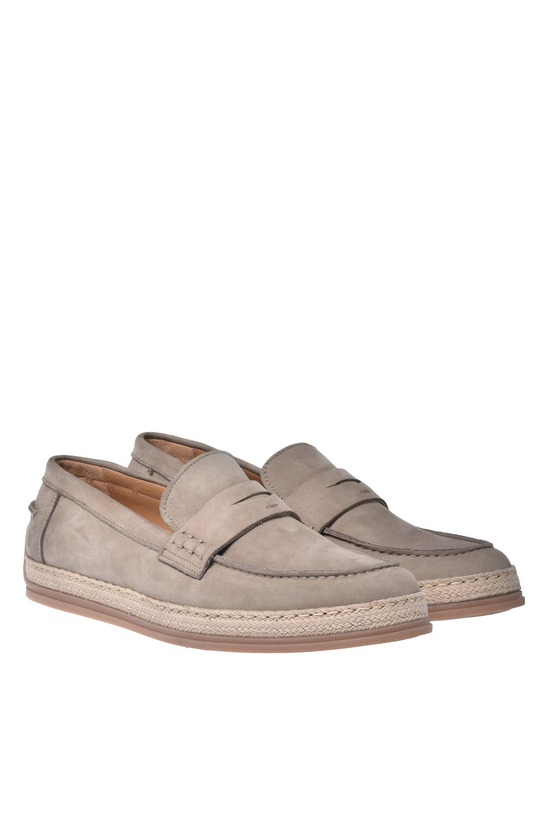 Loafer in taupe nubuck