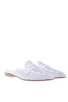 Loafer in white perforated calfskin