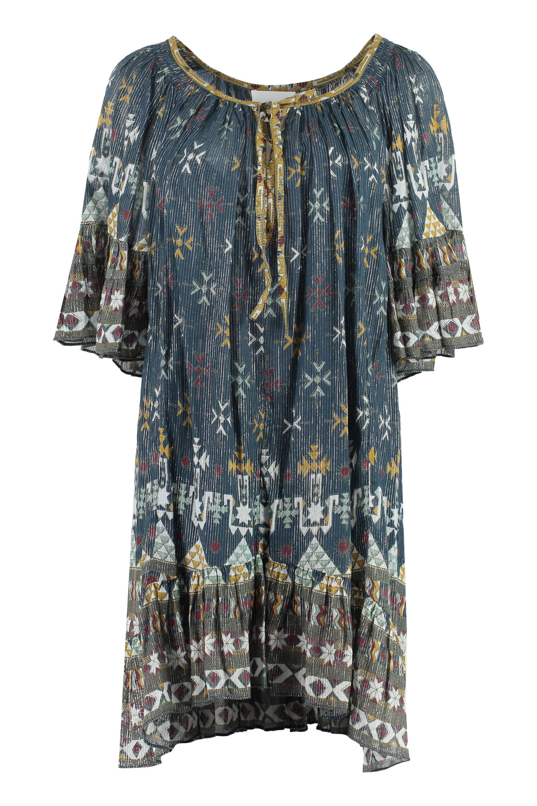 Isabel Marant Étoile-OUTLET-SALE-Loane printed cotton dress-ARCHIVIST