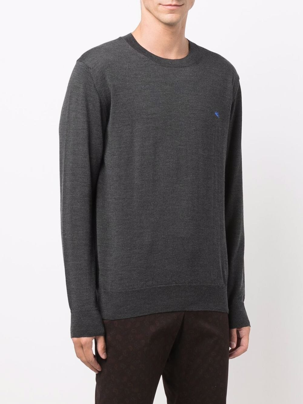 Etro-OUTLET-SALE-Logo Embroidered Wool Sweater-ARCHIVIST