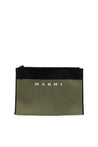 Marni-OUTLET-SALE-Logo-Embroidered Zip Clutch Bag-ARCHIVIST