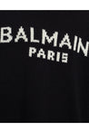 Balmain-OUTLET-SALE-Logo Intarsia Merino Wool Sweater-ARCHIVIST