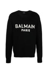 Balmain-OUTLET-SALE-Logo Intarsia Merino Wool Sweater-ARCHIVIST