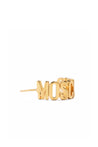 Moschino-OUTLET-SALE-Logo Lettering Hoop Earrings-ARCHIVIST