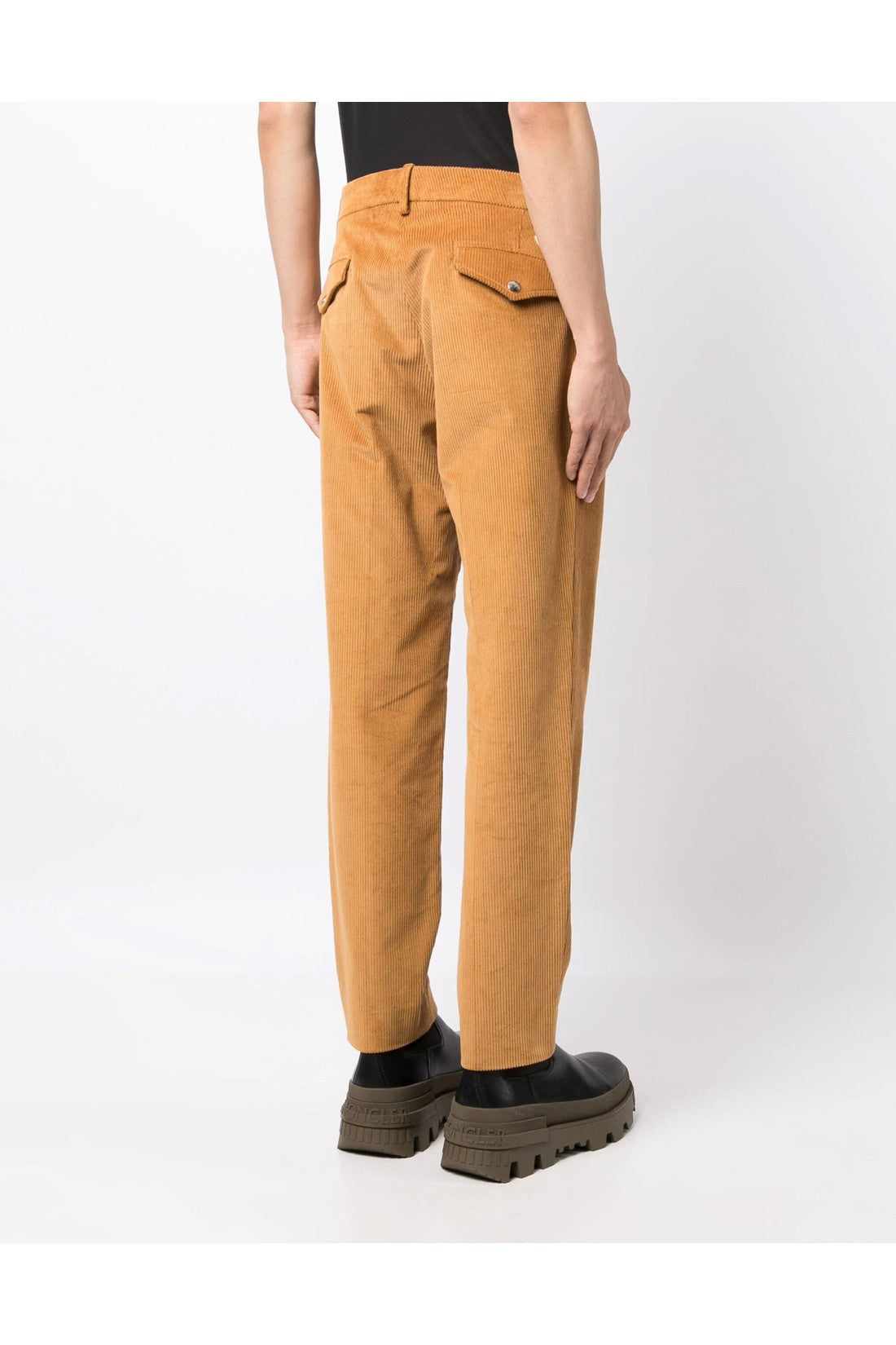 Moncler-OUTLET-SALE-Logo Patch Corduroy Pants-ARCHIVIST