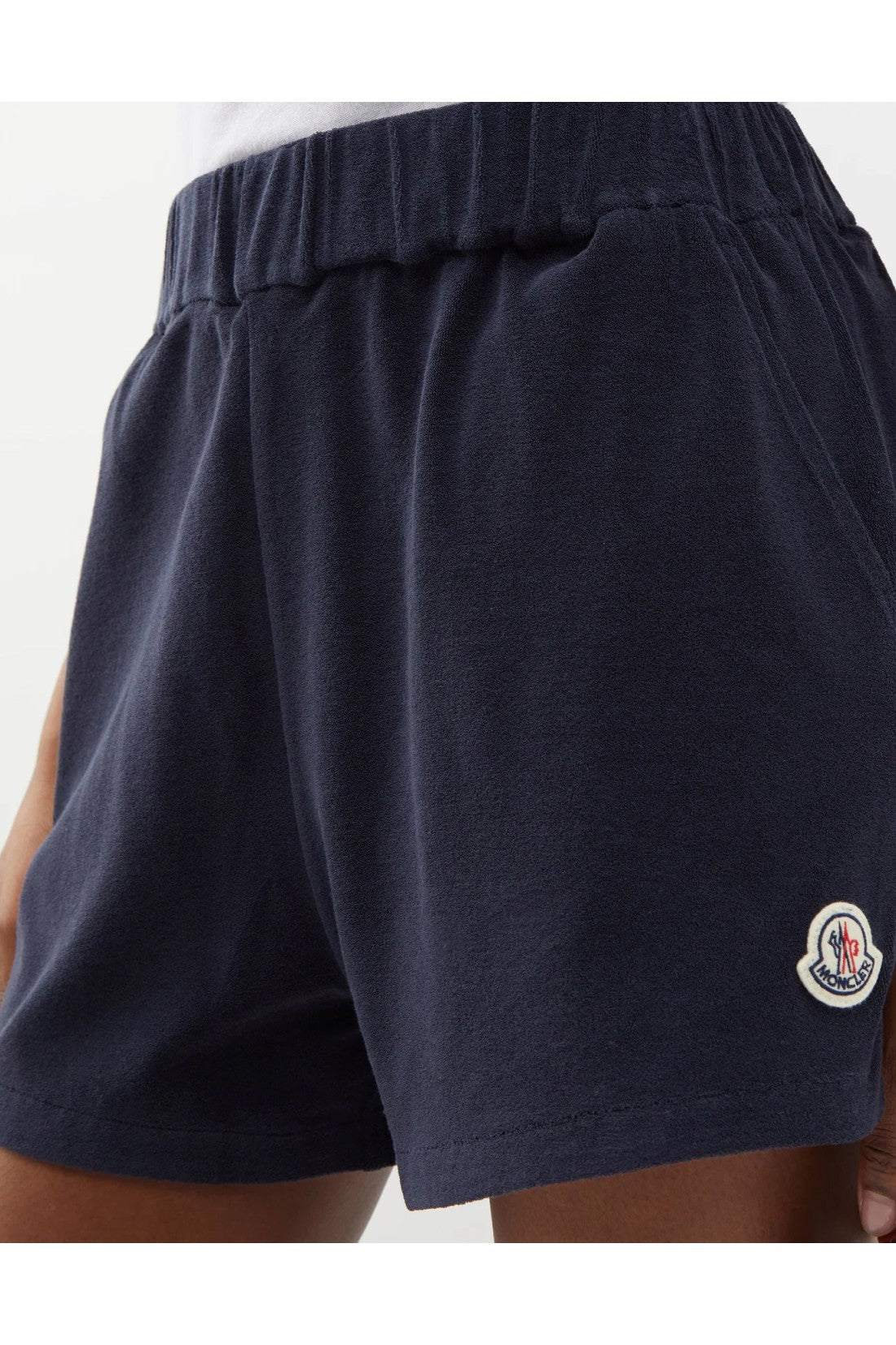 Moncler-OUTLET-SALE-Logo Patch Terry Shorts-ARCHIVIST