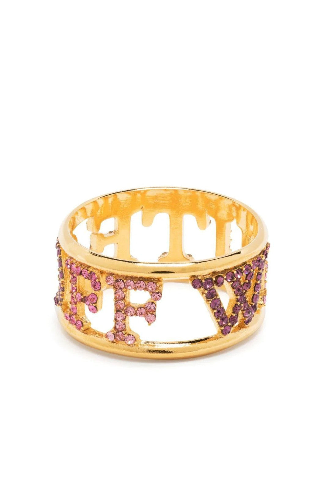 Off-White-OUTLET-SALE-Logo PavÃ© Ring-ARCHIVIST