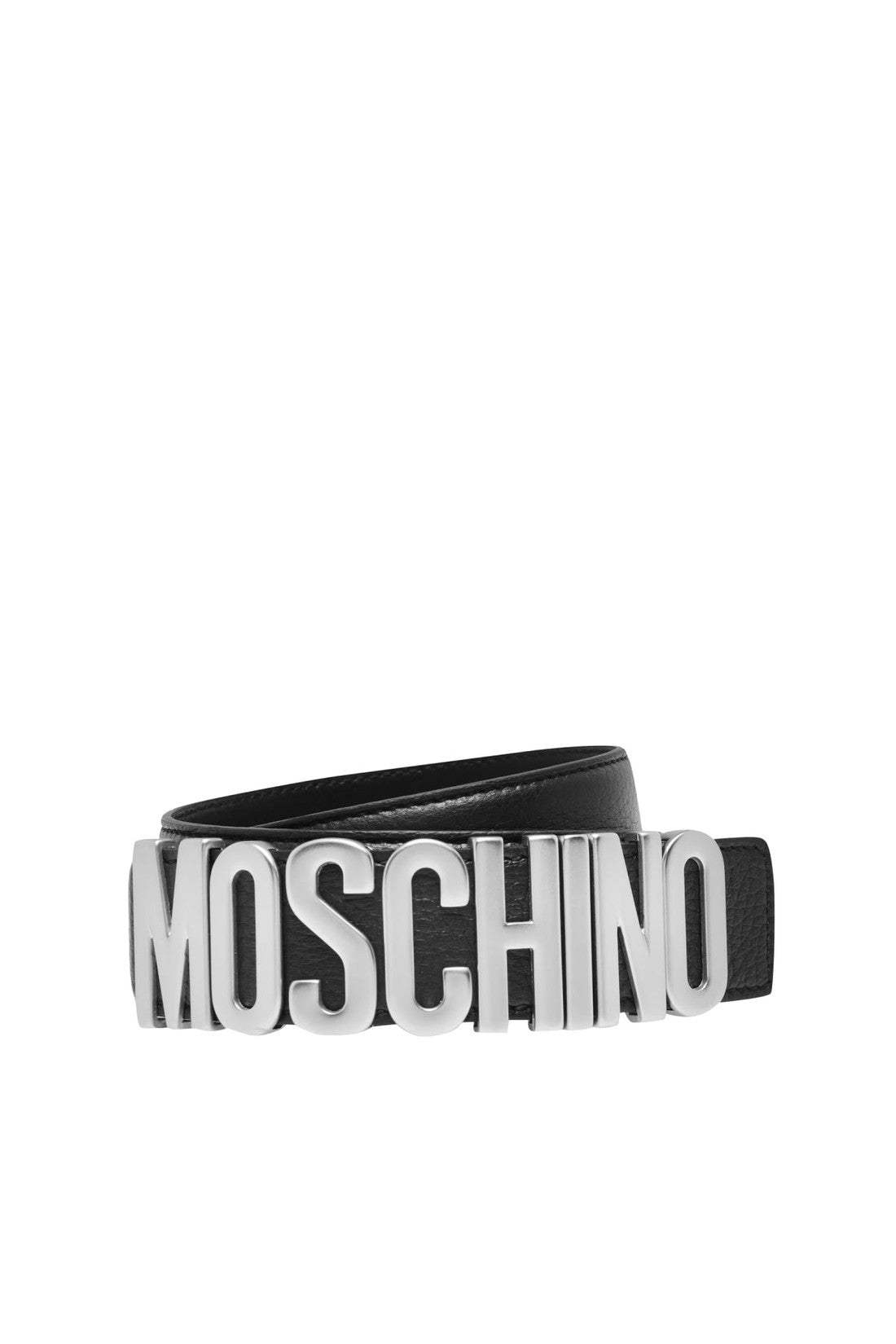 Moschino-OUTLET-SALE-Logo Plaque Belt-ARCHIVIST