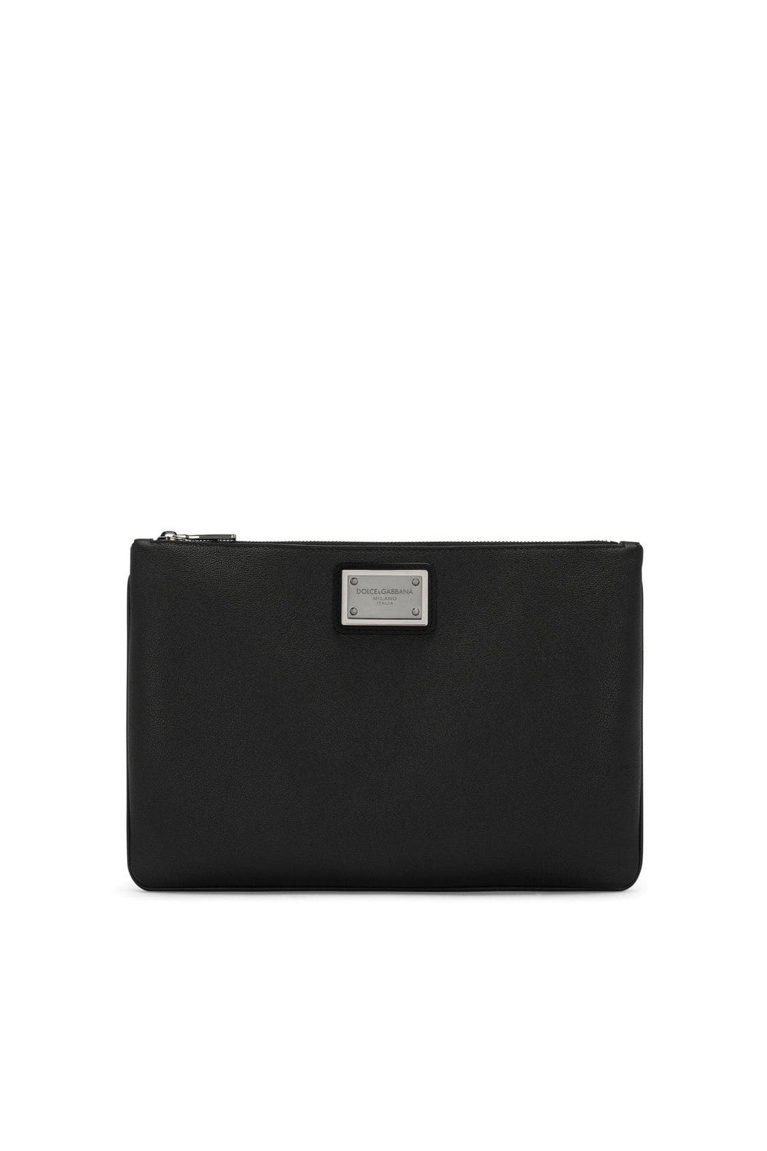 Dolce & Gabbana-OUTLET-SALE-Logo Plaque Clutch Bag-ARCHIVIST