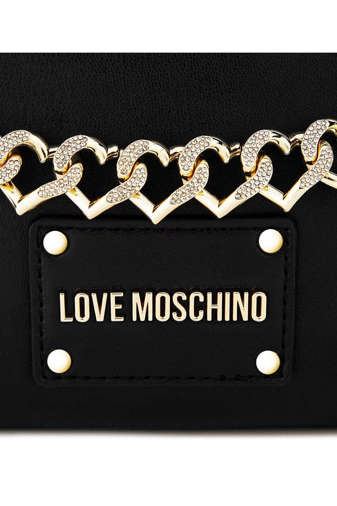 Moschino-OUTLET-SALE-Logo Plaque Crossbody Bag-ARCHIVIST