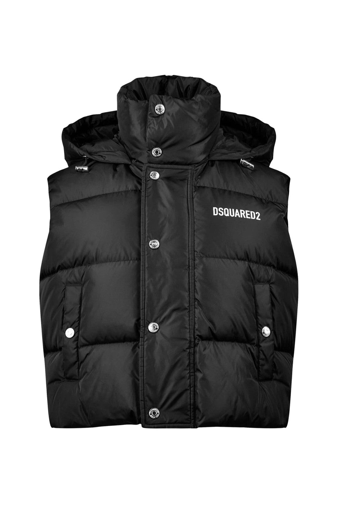 Dsquared2-OUTLET-SALE-Logo Printed Down Vest Jacket-ARCHIVIST