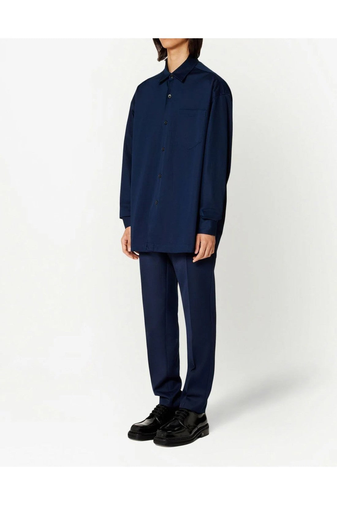 AMI Paris-OUTLET-SALE-Logo Printed Overshirt-ARCHIVIST