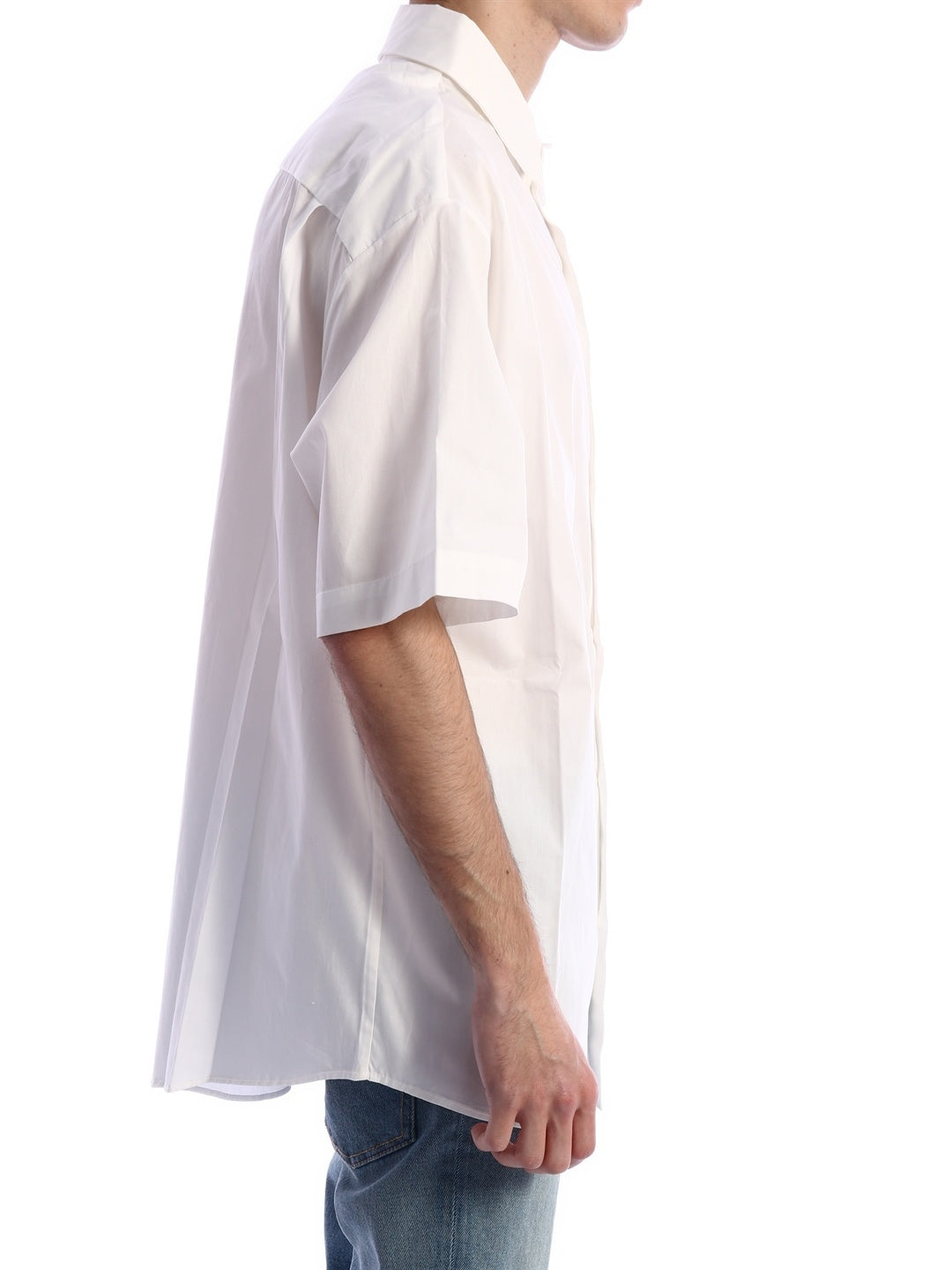 424-OUTLET-SALE-Logo Shirt White-ARCHIVIST