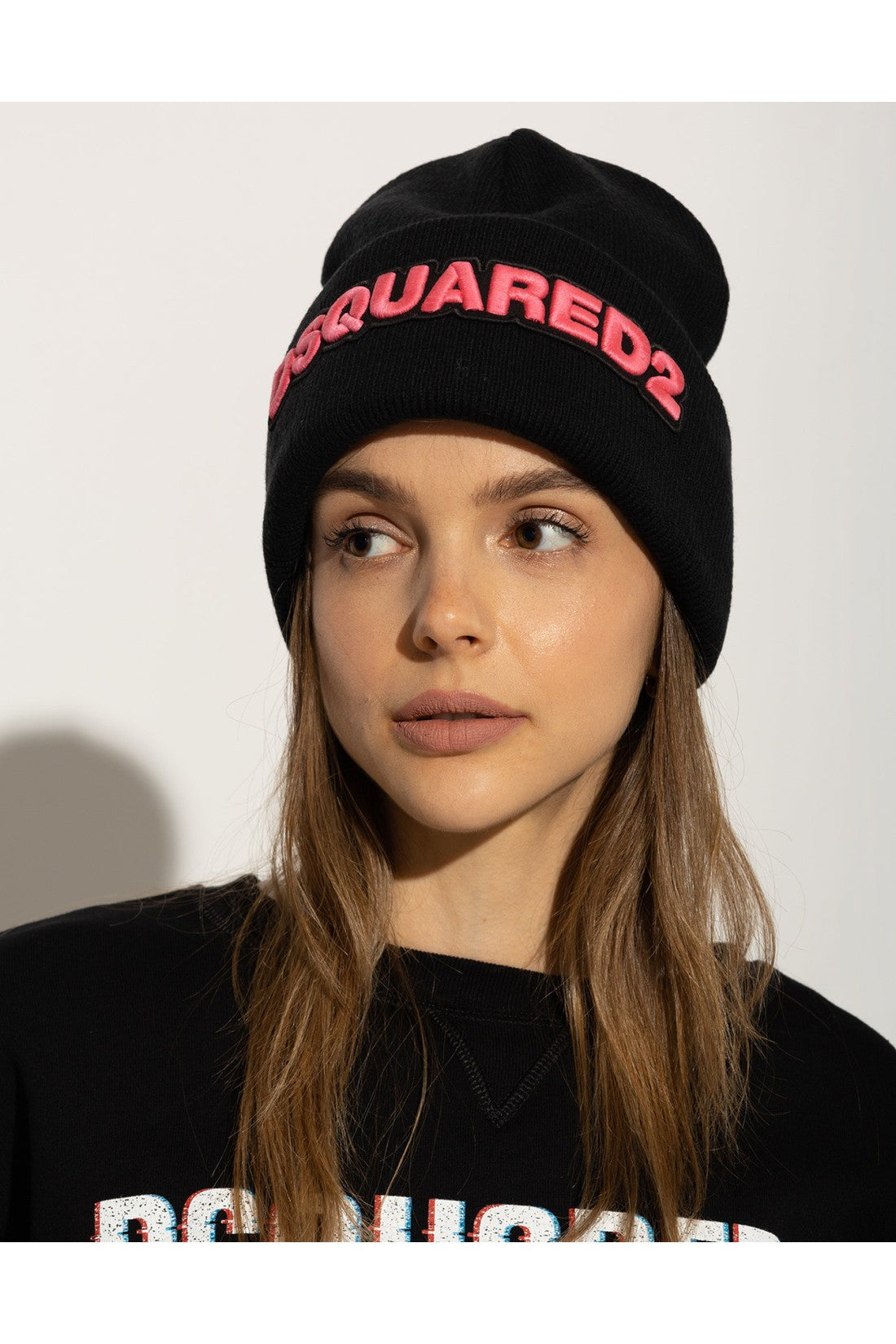 Dsquared2-OUTLET-SALE-Logo Wool Beanie-ARCHIVIST