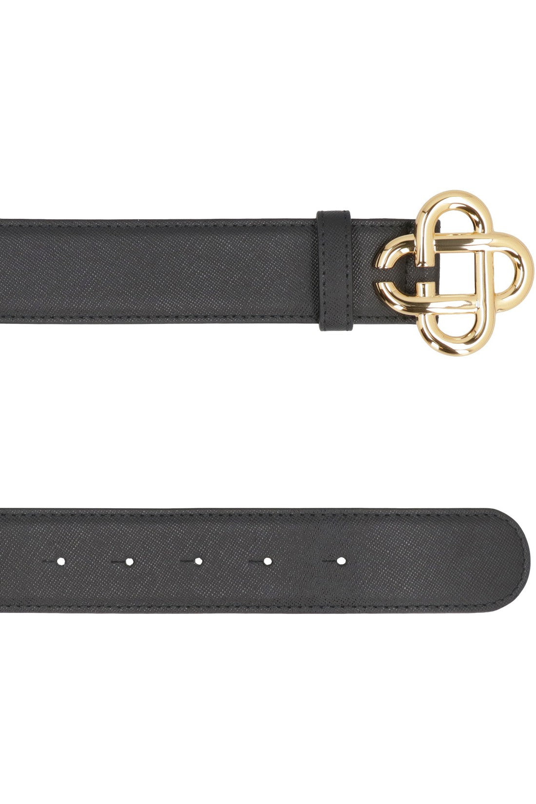 Casablanca-OUTLET-SALE-Logo buckle leather belt-ARCHIVIST
