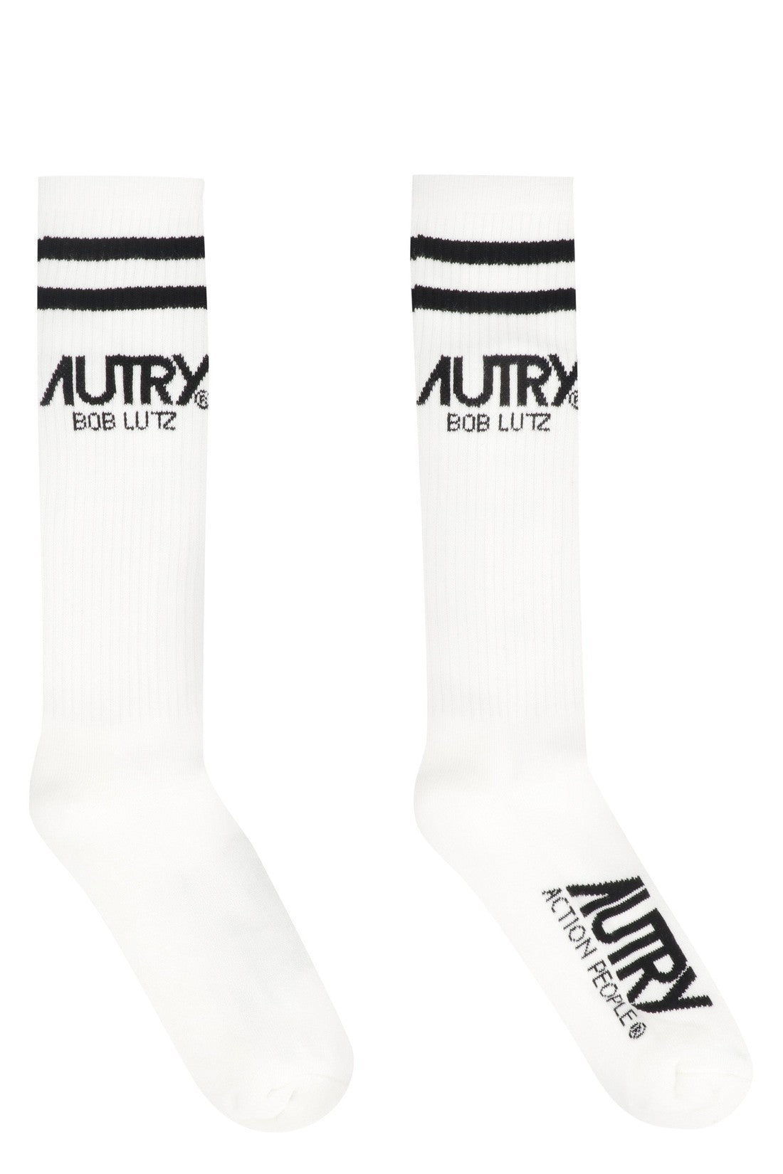 Autry-OUTLET-SALE-Logo cotton blend socks-ARCHIVIST