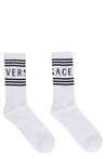 Versace-OUTLET-SALE-Logo cotton blend socks-ARCHIVIST