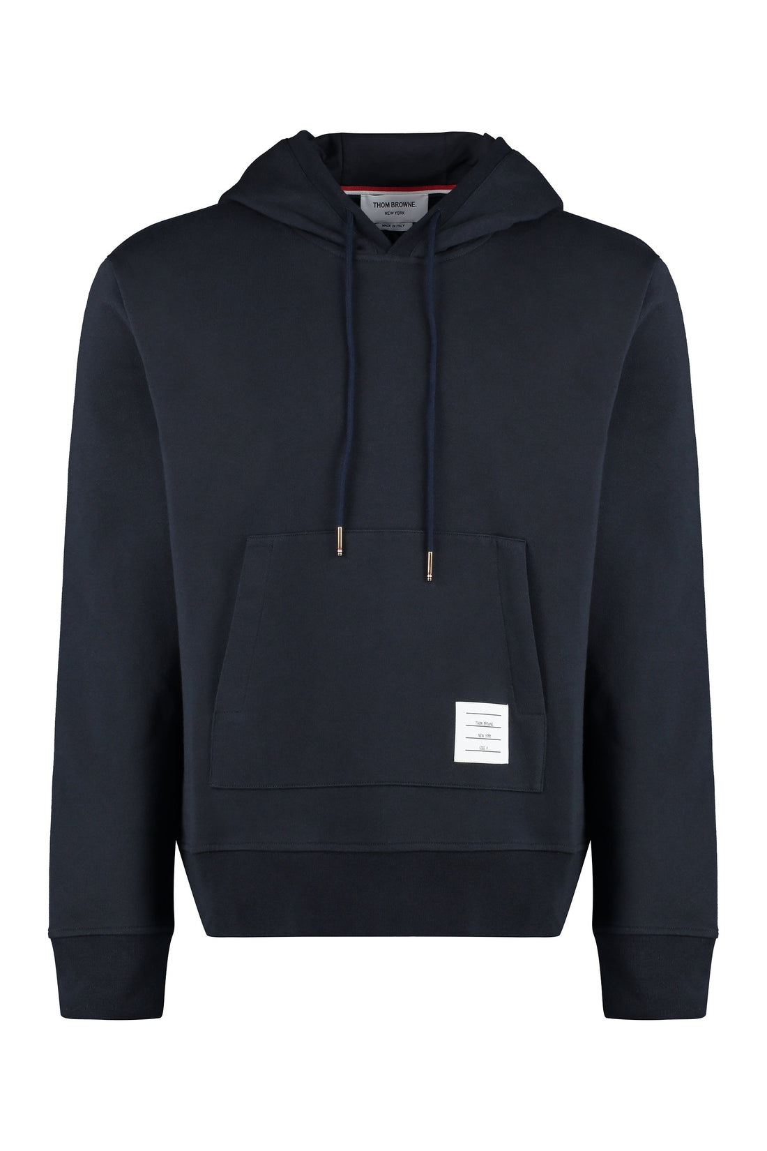 Thom Browne-OUTLET-SALE-Logo cotton hoodie-ARCHIVIST