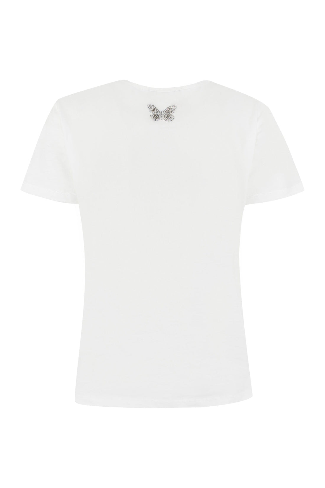 Blumarine-OUTLET-SALE-Logo cotton t-shirt-ARCHIVIST