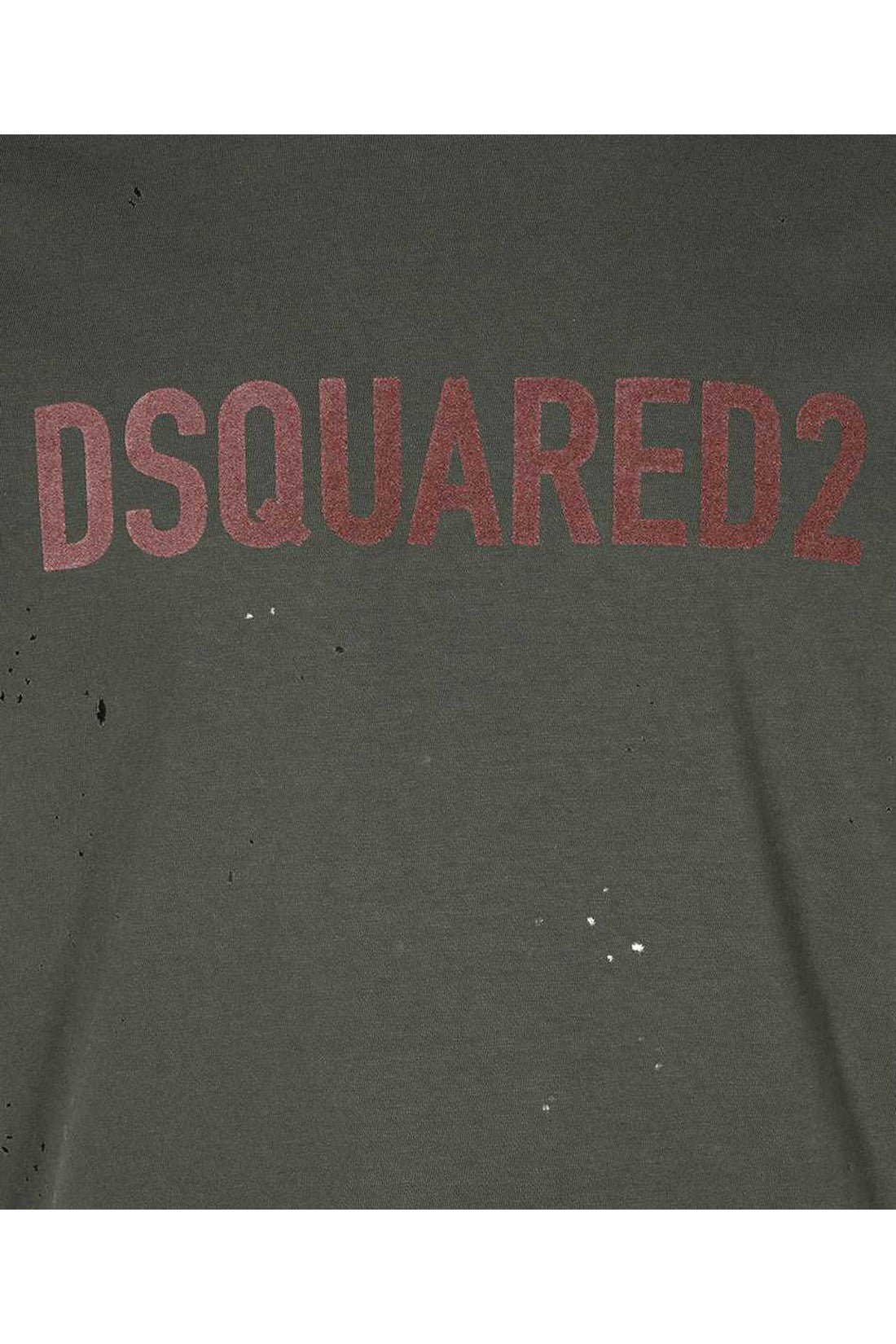 Dsquared2-OUTLET-SALE-Logo cotton t-shirt-ARCHIVIST