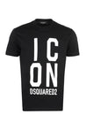 Dsquared2-OUTLET-SALE-Logo cotton t-shirt-ARCHIVIST