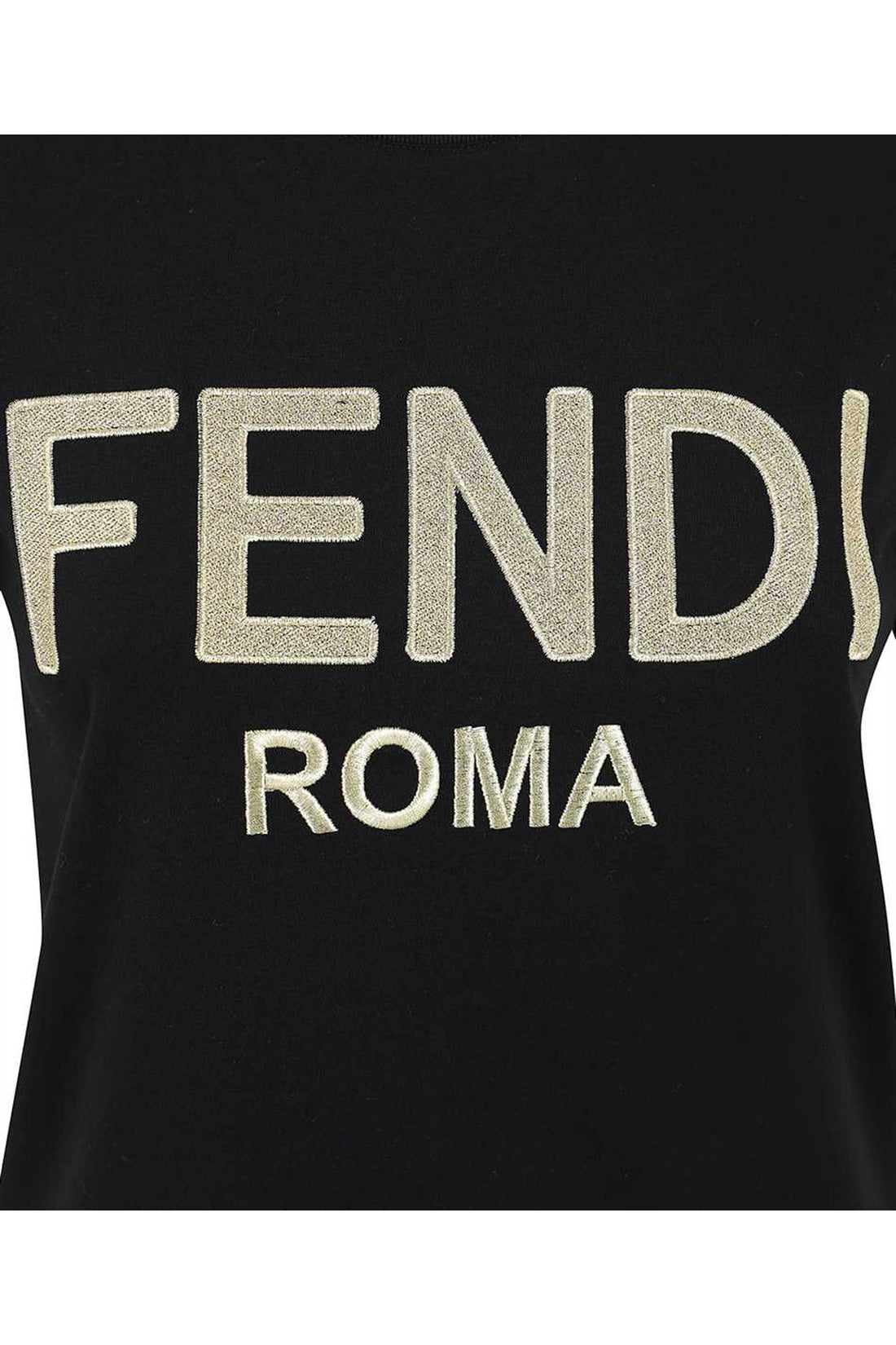 Fendi-OUTLET-SALE-Logo cotton t-shirt-ARCHIVIST