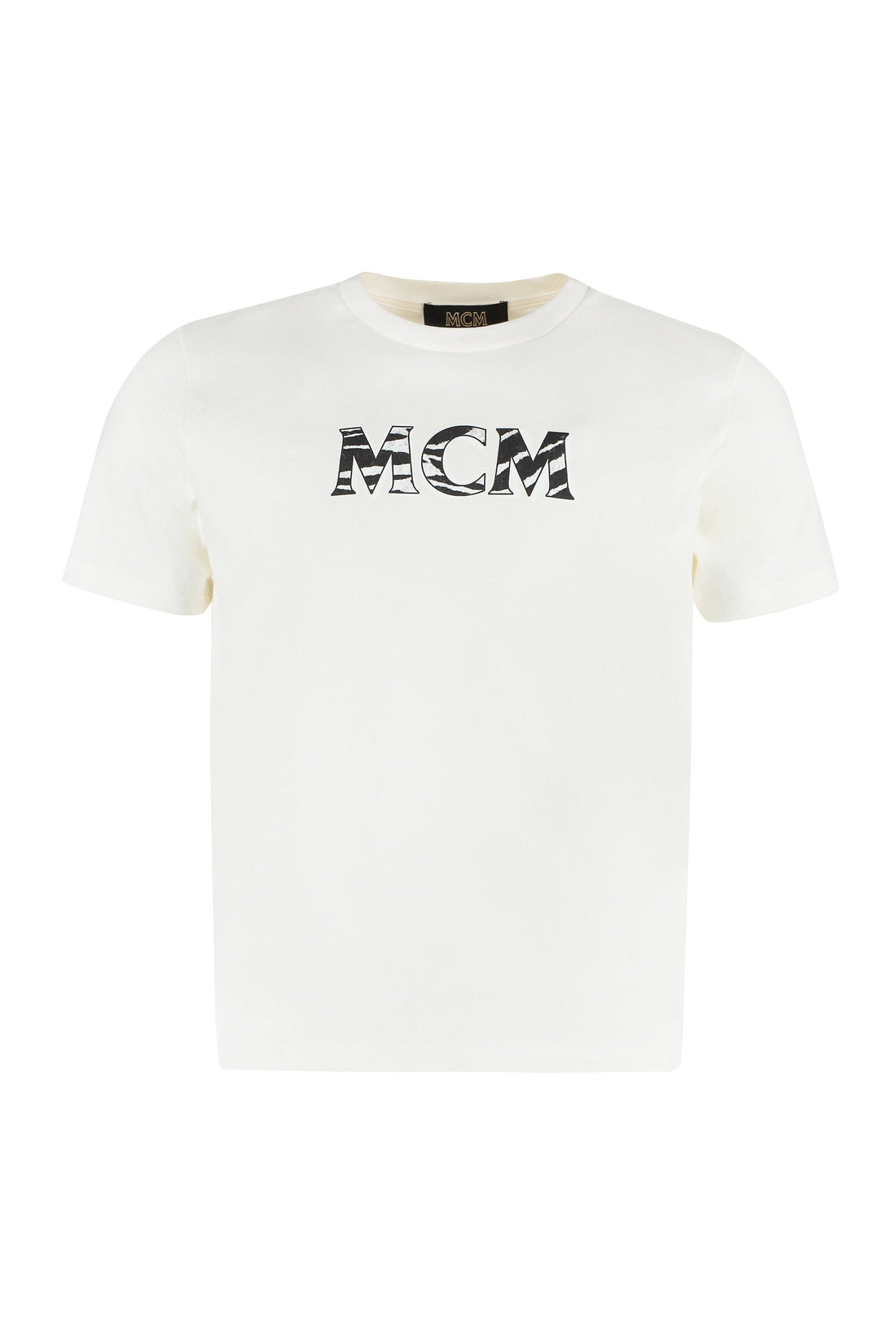 MCM-OUTLET-SALE-Logo cotton t-shirt-ARCHIVIST