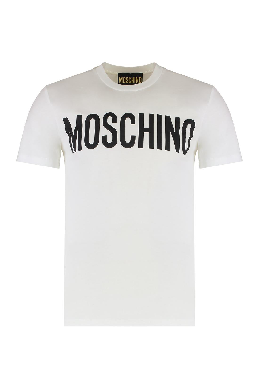 Moschino-OUTLET-SALE-Logo cotton t-shirt-ARCHIVIST