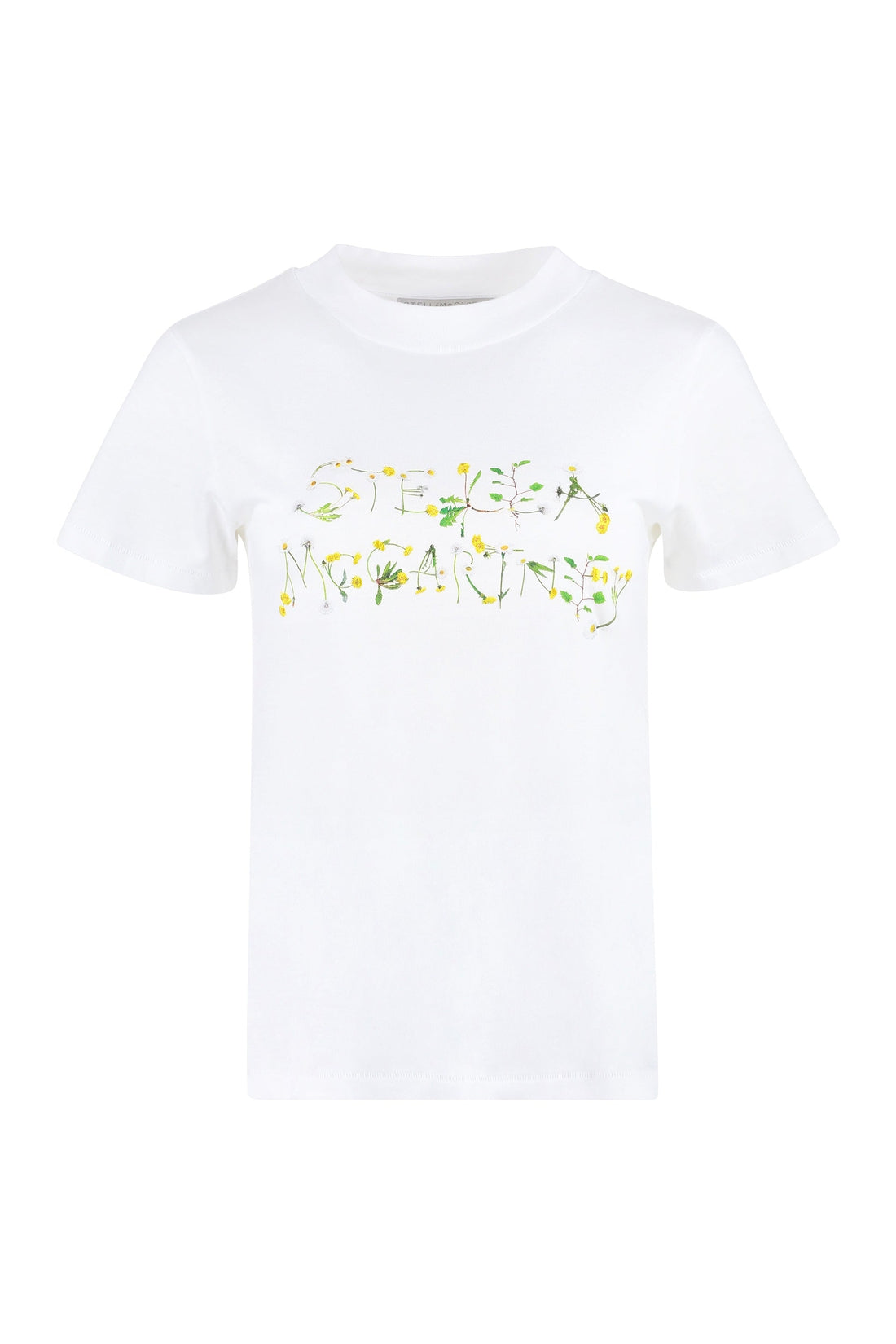 Stella McCartney-OUTLET-SALE-Logo cotton t-shirt-ARCHIVIST