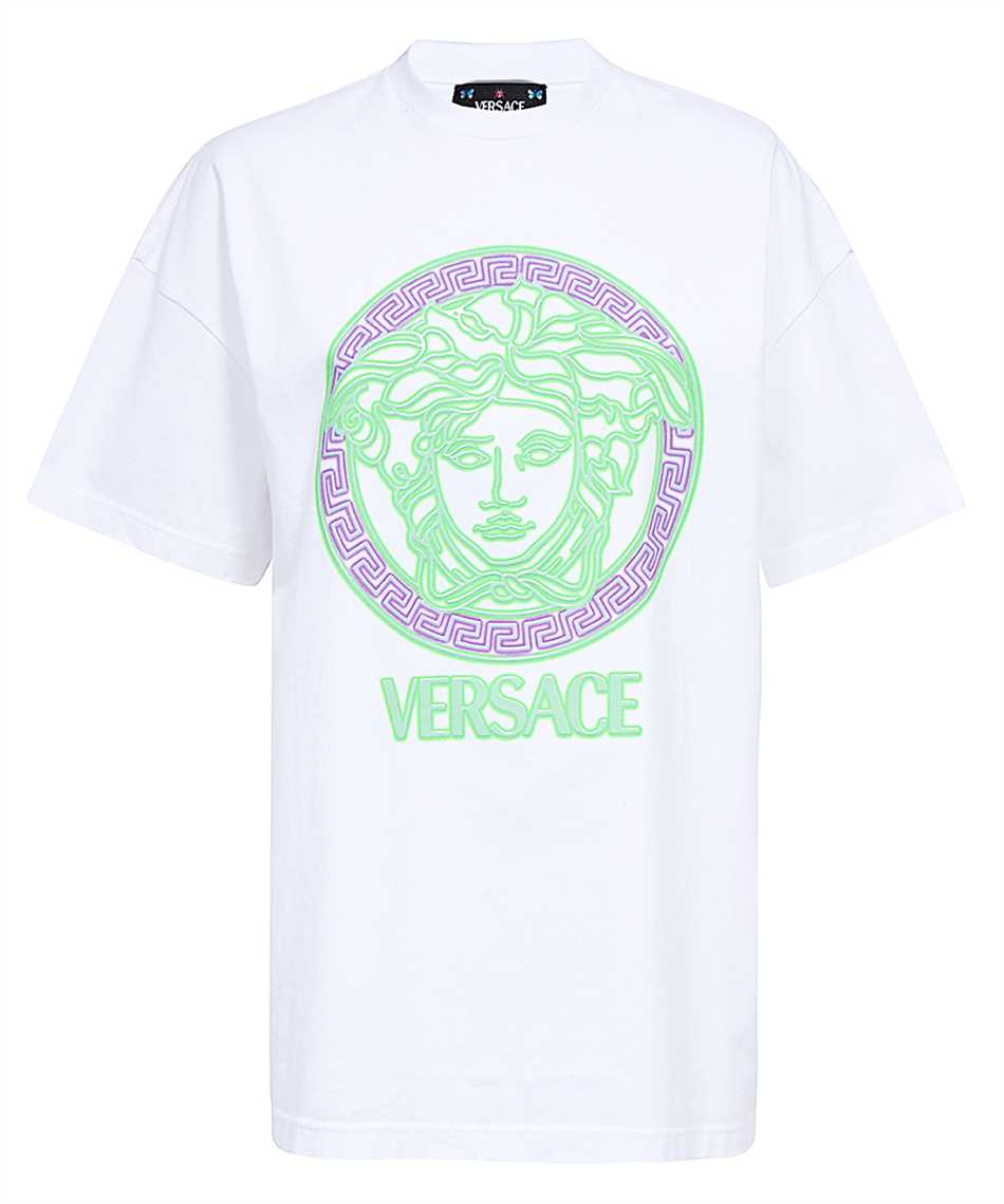 Versace-OUTLET-SALE-Logo cotton t-shirt-ARCHIVIST