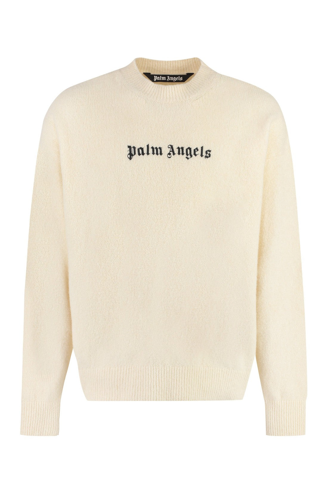 Palm Angels-OUTLET-SALE-Logo crew-neck sweater-ARCHIVIST