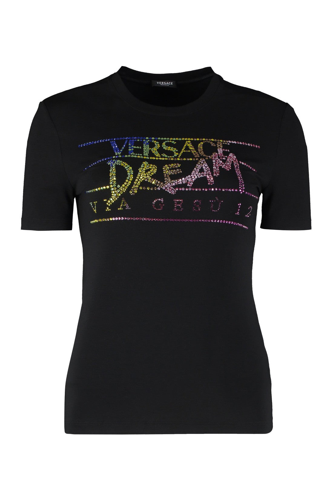 Versace-OUTLET-SALE-Logo crew-neck t-shirt-ARCHIVIST