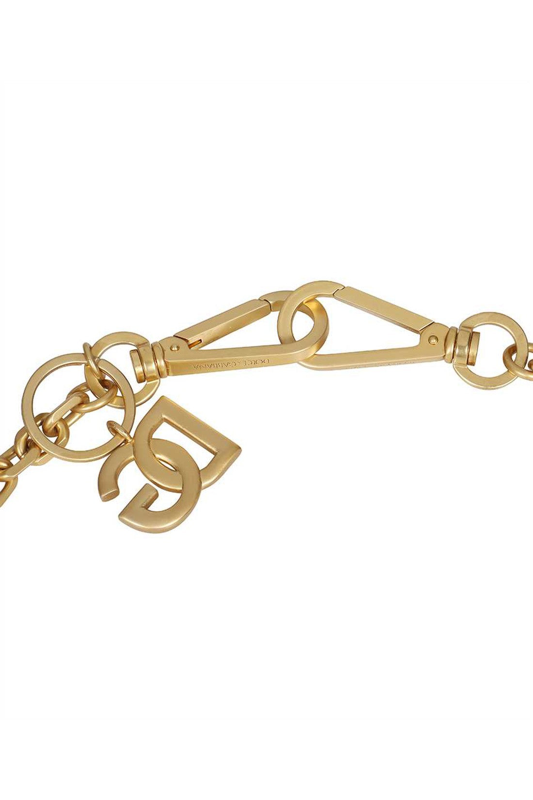 Dolce & Gabbana-OUTLET-SALE-Logo detail brass cuff bracelet-ARCHIVIST