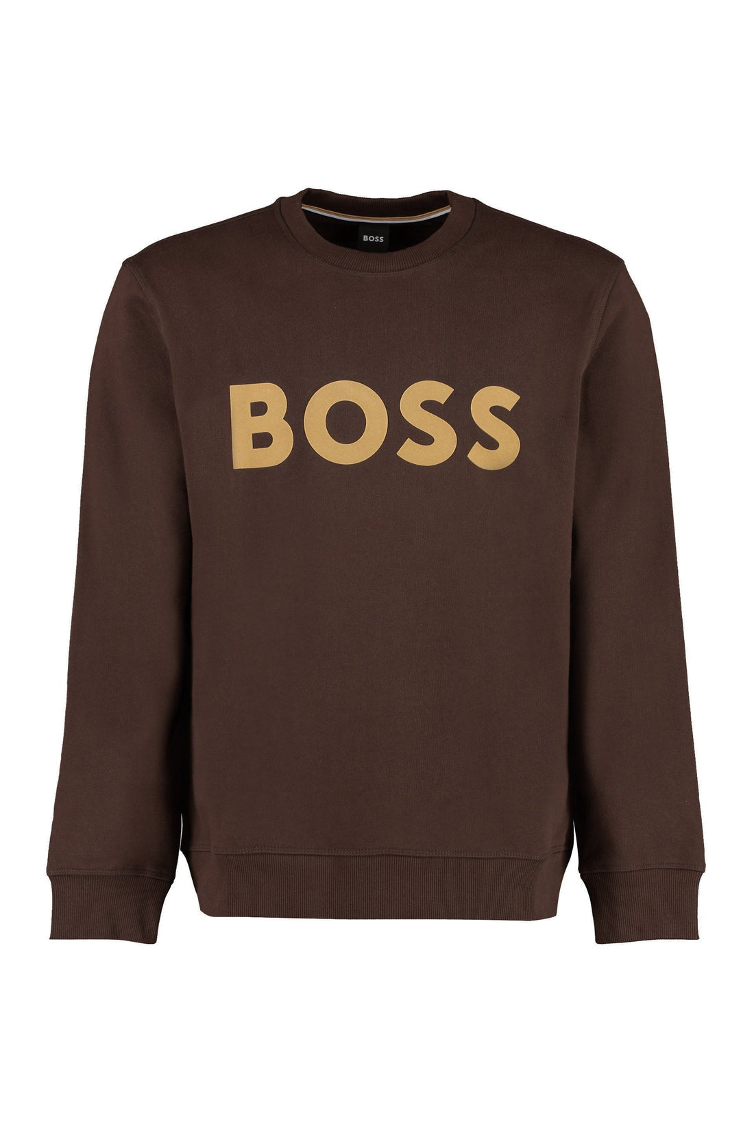 BOSS-OUTLET-SALE-Logo detail cotton sweatshirt-ARCHIVIST