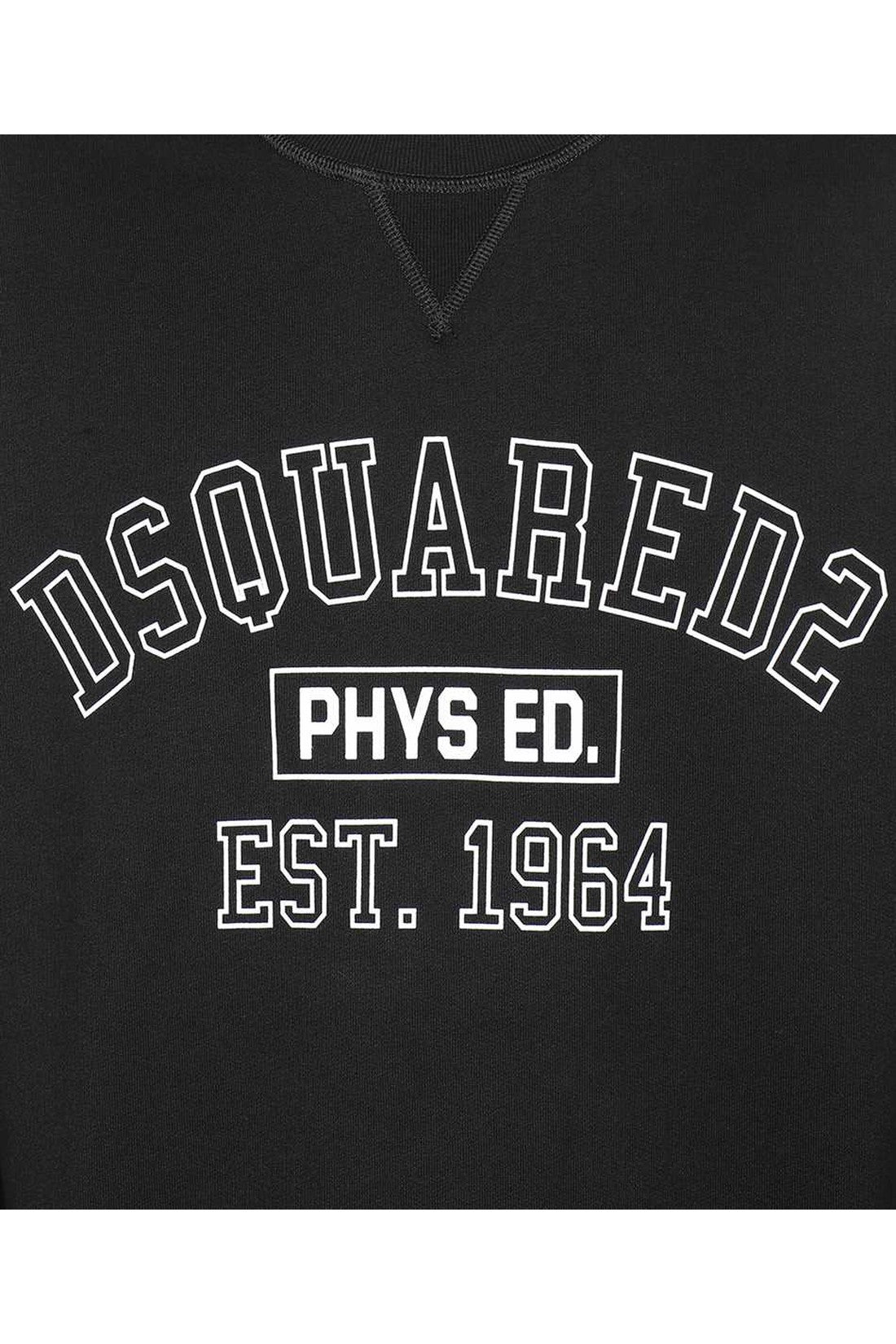 Dsquared2-OUTLET-SALE-Logo detail cotton sweatshirt-ARCHIVIST