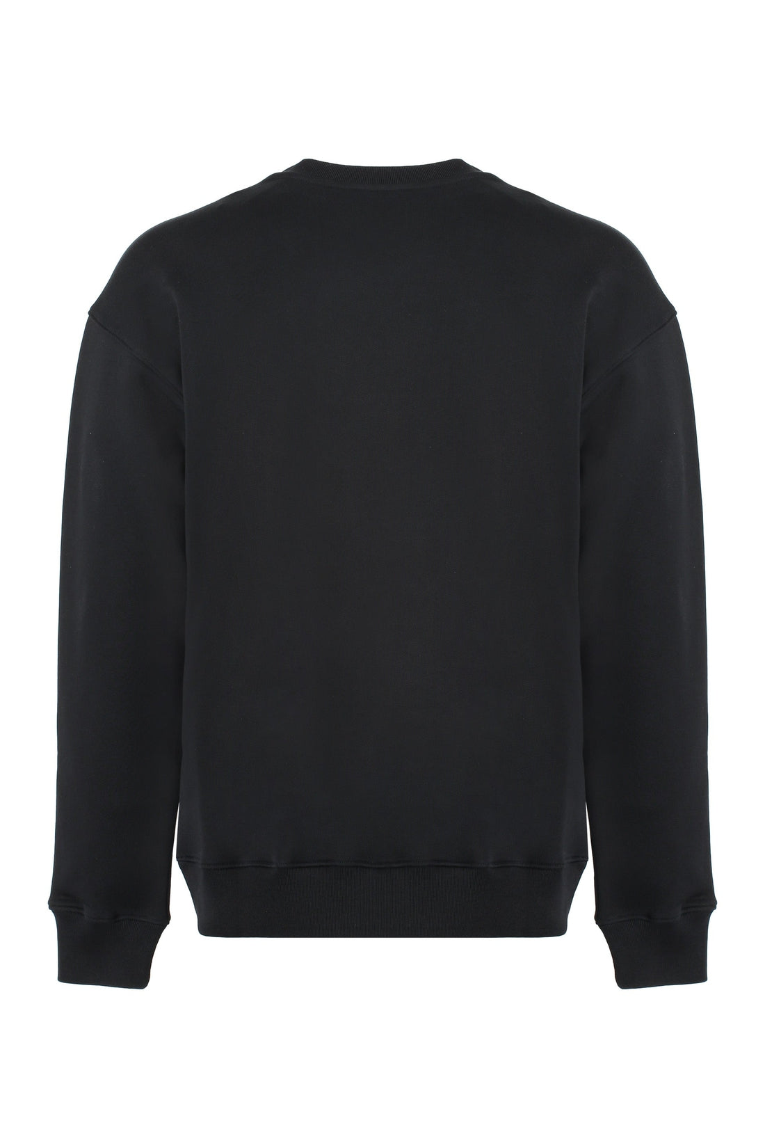 Moschino-OUTLET-SALE-Logo detail cotton sweatshirt-ARCHIVIST