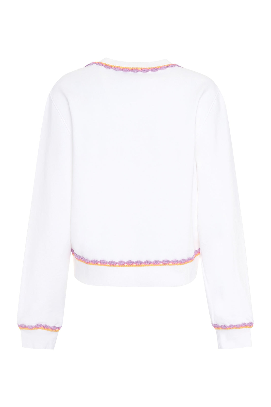 Moschino-OUTLET-SALE-Logo detail cotton sweatshirt-ARCHIVIST
