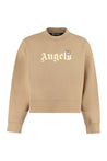 Palm Angels-OUTLET-SALE-Logo detail cotton sweatshirt-ARCHIVIST