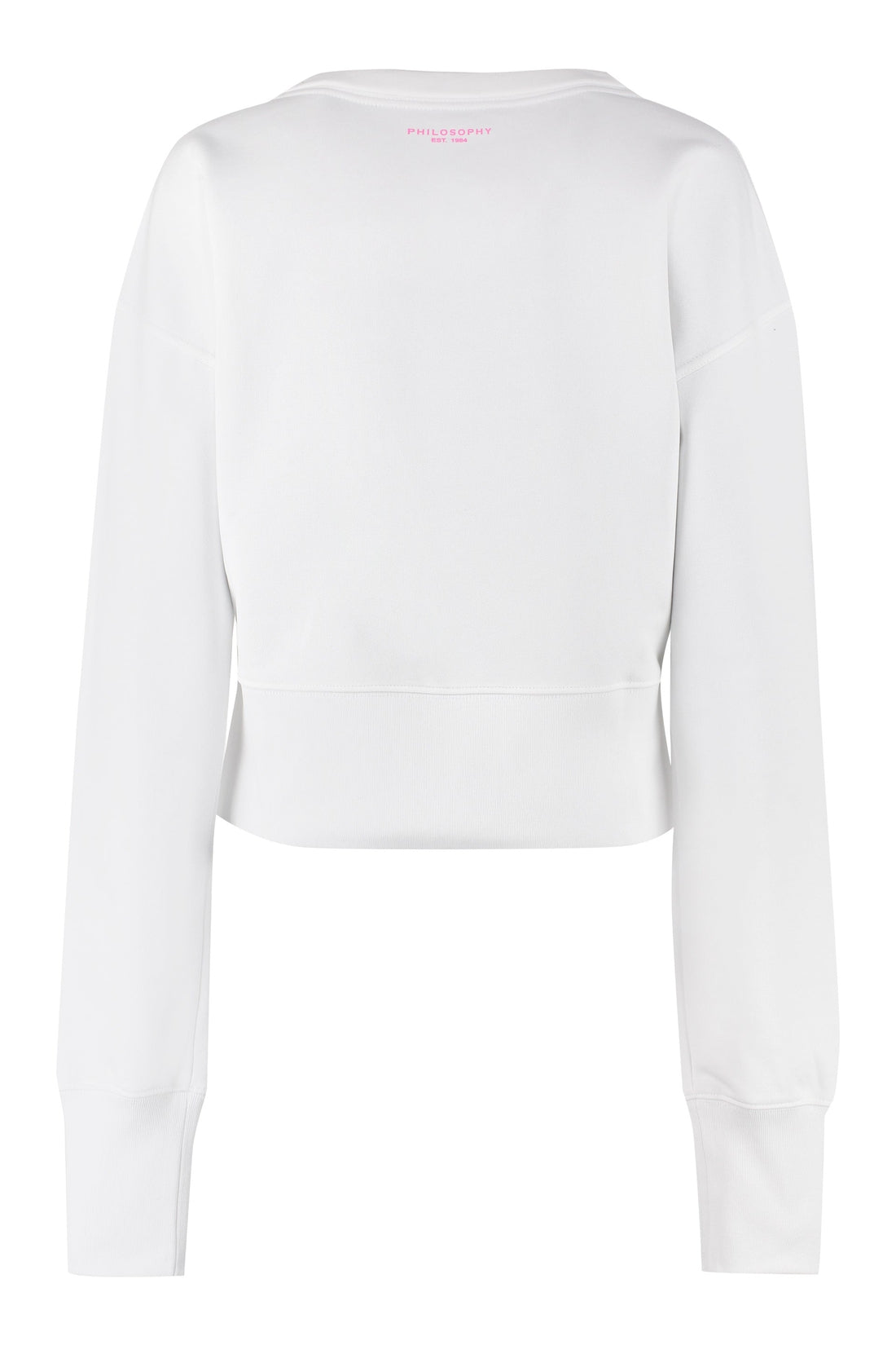 Philosophy di Lorenzo Serafini-OUTLET-SALE-Logo detail cotton sweatshirt-ARCHIVIST