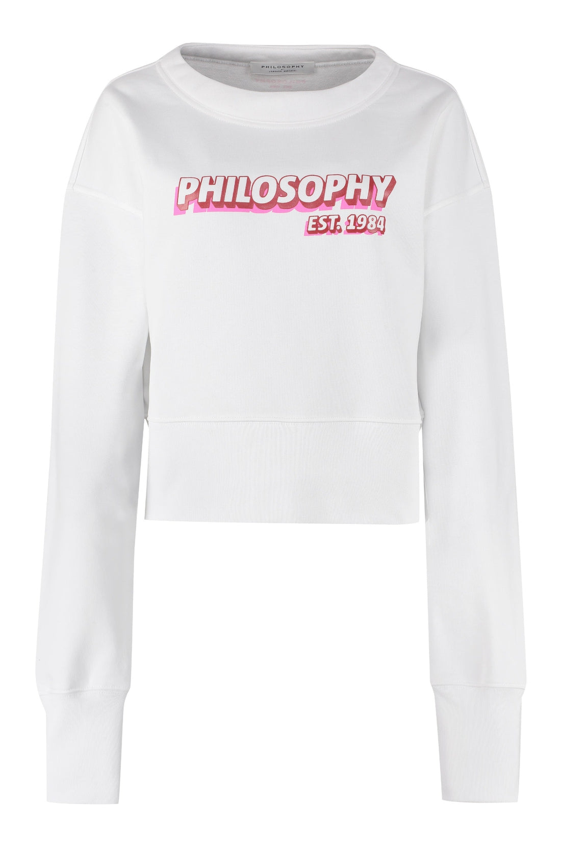 Philosophy di Lorenzo Serafini-OUTLET-SALE-Logo detail cotton sweatshirt-ARCHIVIST