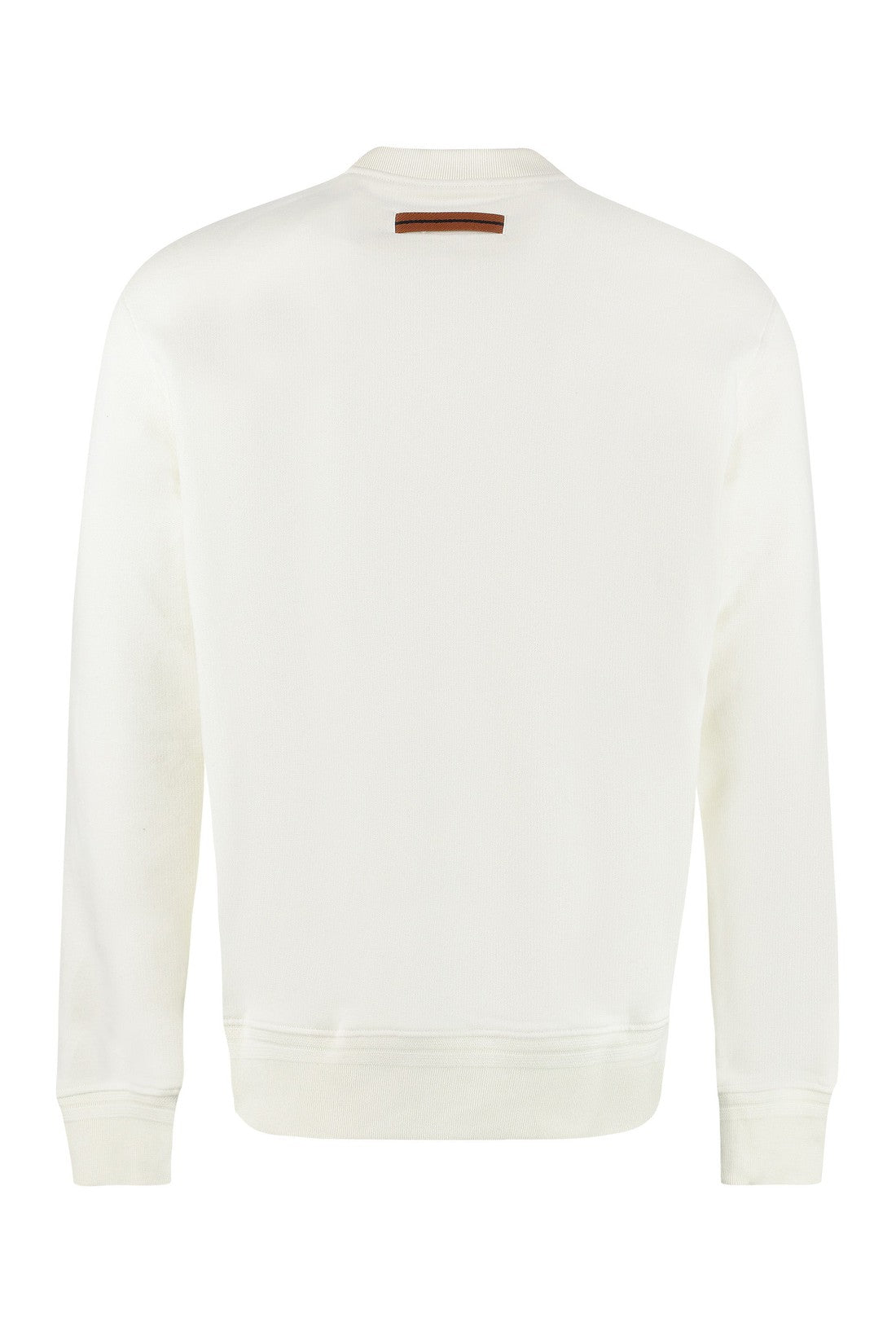 Zegna-OUTLET-SALE-Logo detail cotton sweatshirt-ARCHIVIST