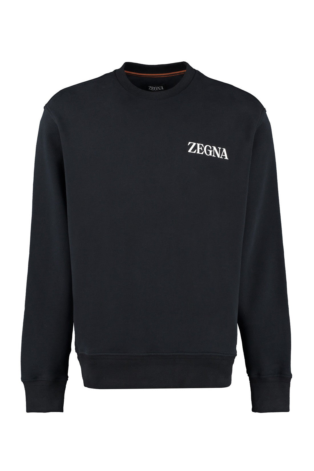 Zegna-OUTLET-SALE-Logo detail cotton sweatshirt-ARCHIVIST