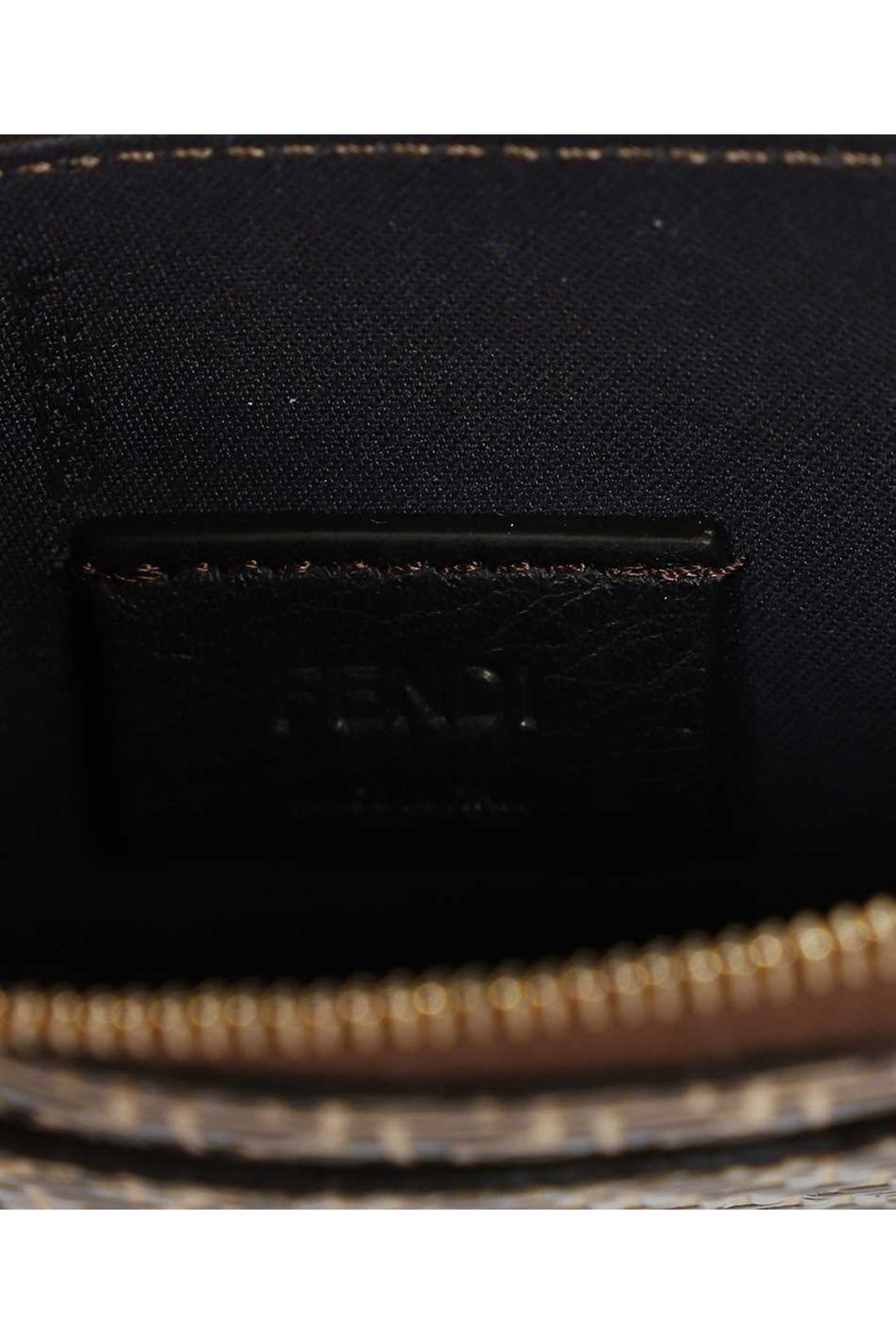 Fendi-OUTLET-SALE-Logo detail leather card holder-ARCHIVIST